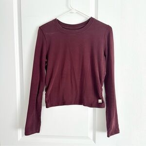 Vuori Mudra Burgundy women’s Long Sleeve Top